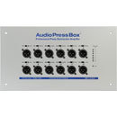 AUDIOPRESSBOX APB-112 IW-D PRESS SPLITTER Active, in-wall, Dante in, 12x mic/line out