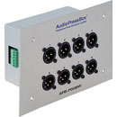 AUDIOPRESSBOX APB-P008 IW-EX SPLITTER EXPANDER In-wall, 2x line in, 8x mic out, silver