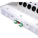 AUDIOPRESSBOX APB-008 FB-EX SPLITTER EXPANDER Floorbox 2x drive in, 2x 4x mic/line out, silver