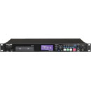 TASCAM SS-R100 SOLID STATE RECORDER Records WAV/MP3 to SD/SDHC/CF/USB media, S/PDIF, AES/EBU, 1U