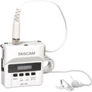 TASCAM DR-10LW PORTABLE RECORDER With lavalier microphone, for microSD card, white