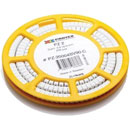 PARTEX CABLE MARKER PA2/4 Cable Marker Indent "0", white, 250 disc, PA-20004SV90.0 (EX DEMO)