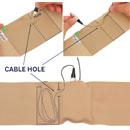 URSA WAIST STRAP Vertical pouch small, 100cm, medium, black