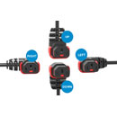 AC MAINS POWER LEADS - IEC-LOCK - Angled Connectors