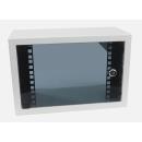 CANFORD ES4121504/WH HALF-WIDTH WALL RACK 4U, acrylic door, 150mm deep, White