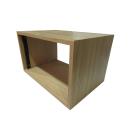 CANFORD ES4153506/O DESKTOP SURFACE Pod 6U, 350mm deep, Black angles, Oak