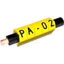 PARTEX CABLE MARKERS PA02-CBY.2 Prefit, 1.3 - 3.0mm, number 2, black on yellow (reel of 500)