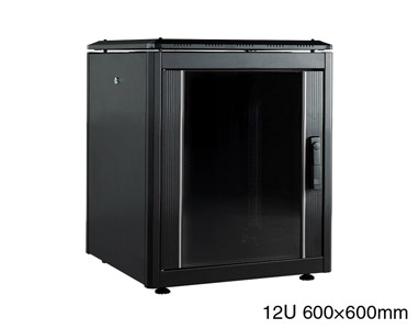 LANDE ES3626612/B-L RACK CABINET 12U, 600w, 600d, black, assembled