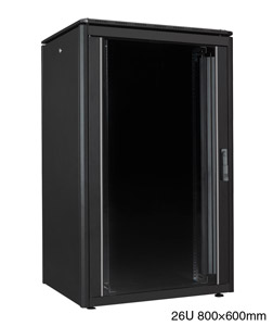 LANDE ES3628626/B-L RACK CABINET 26U, 800w, 600d, black, assembled