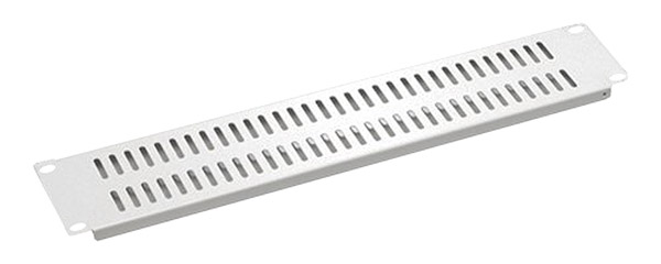 CANFORD RACKVENT Rack ventilation panel 2U, steel, slotted vertical, grey painted