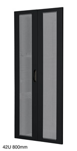 LANDE ES36215845R/B-L REAR MESH WARDROBE DOOR For ES362 rack, 45U, 800w, black
