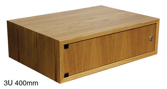 CANFORD ES4154008/O DESKTOP SURFACE Pod 8U, solid door, 400mm deep, Oak