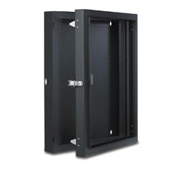 LANDE PR09615/B-L HINGED REAR SECTION For Proline wall rack cabinet, 9U, black