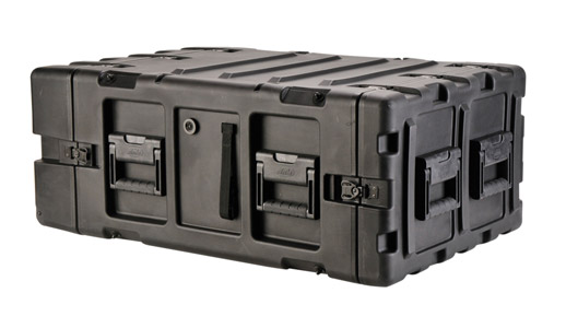 SKB 3RS-4U24-25B STATIC SHOCK RACK CASE 4U, 24-inch depth, 2x integrated wheels, black