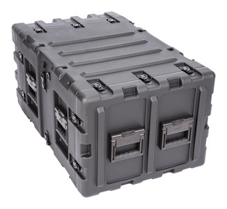 SKB 3RS-7U24-25B STATIC SHOCK RACK CASE 7U, 24-inch depth, 2x integrated wheels, black