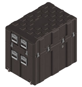 AMAZON AC9060-5327/AC CASE Internal dimensions 840x540x760mm, 8 handles, black