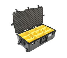 PELI 1615PD AIR CASE With padded dividers, wheeled, internal dimensions 752x394x238mm, black