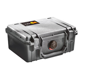 PELI 1120 PROTECTOR CASE With foam, internal dimensions 185x121x85mm, black