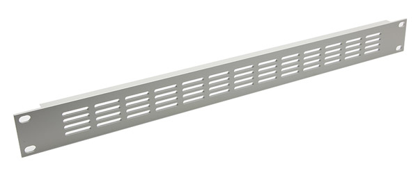 CANFORD RACKVENT Rack ventilation panel 1U, aluminium, slotted, grey painted