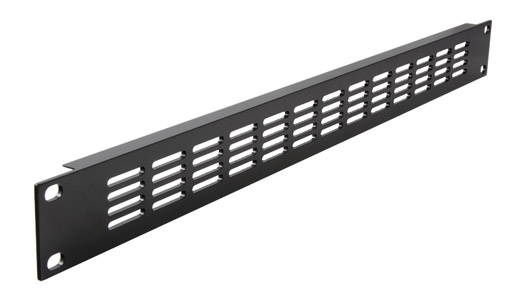 CANFORD RACKVENT Rack ventilation panel 1U, aluminium, slotted, black painted