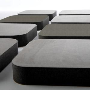 ARTNOVION MYRIAD 2.0 ABSORBER Suede, foam base, 257x257x45mm, pack of 28 (specify colour)