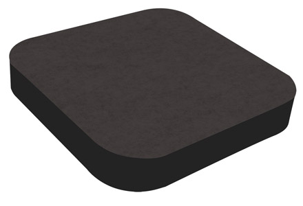 ARTNOVION MYRIAD TILE PLUS 2.0 ABSORBER Felt, black PET base, 257x257x50mm (specify colour)