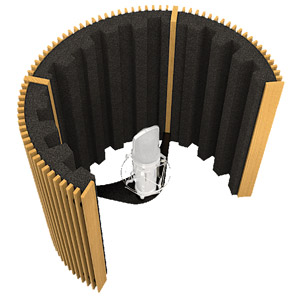 ARTNOVION OLYMPUS W 1.0 MICROPHONE ISOLATION SHIELD Wood/foam (specify colour)