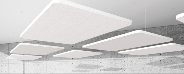 ARTNOVION MYRIAD CLOUD MP Square, multi-point fixing, raw white PET