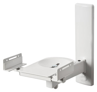 B-TECH BT77 LOUDSPEAKER MOUNT Wall, up to 25kg, side-clamping, tilt/swivel, white, pair