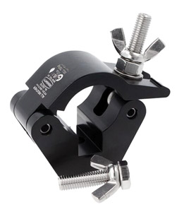 DOUGHTY IP57201 HOOK CLAMP With M12 x 45 bolt and wingnut, all weather, black