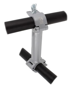 DOUGHTY T57370 COUPLER Pipe to pipe, 90-degree, 750mm centres, silver