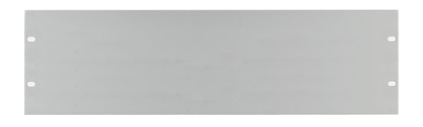 CANFORD RACK PANEL BLANK, FULL WIDTH 3U Flat aluminium, silver anodised