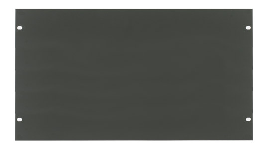 CANFORD RACK PANEL BLANK, FULL WIDTH 6U Flat aluminium, dark grey