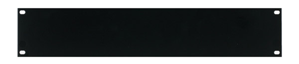 CANFORD RACK PANEL BLANK, FULL WIDTH 2U Flat aluminium, black painted