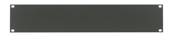 CANFORD RACK PANEL BLANK, FULL WIDTH 2U Extruded aluminium, dark grey