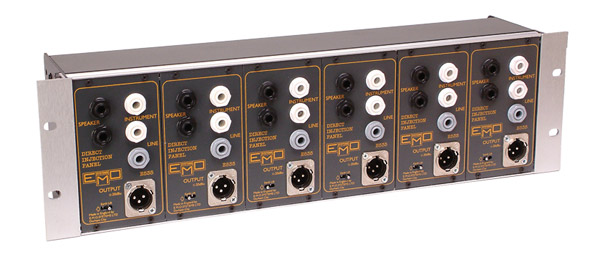 EMO E545 DI BOX Passive, 6 channel, with earth lift, 3U rackmount
