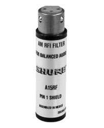 SHURE A15RF FILTER In-Line Filter