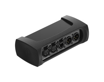 NEUTRIK NA-2I2O-DLINE DANTE INTERFACE 2 XLR line inputs, 2 XLR line outputs and 1 RJ45 port