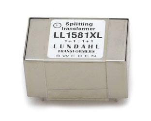 LUNDAHL LL1581XL TRANSFORMER Analogue audio splitting, PCB, 2 outputs