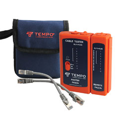 TEMPO COMMUNICATIONS PA1574 LAN CABLE-CHECK RJ cable tester