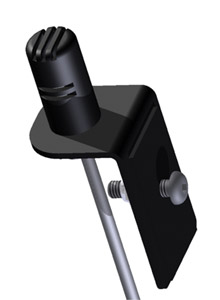 CONTACTA STS-M74-02-B MICROPHONE Discreet, cardioid, with right-angled bracket, black