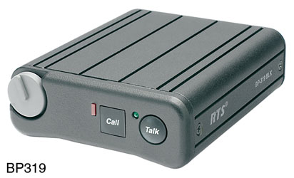 RTS BP319 Single ch.beltpack, black, XLR-5 h/p outlet