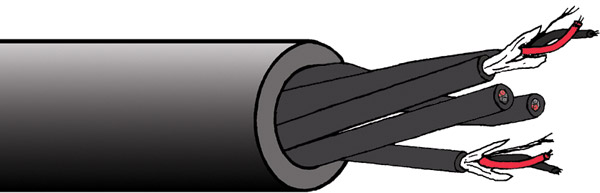 EMO TOURING 110 OHM TRUE DIGITAL MULTIPAIR CABLE 12 pair, Black