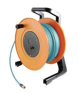 CANFORD CDP266SDVLT CABLE DRUM ASSEMBLY With 1x BNC female on drum, 50m SDV-L turquoise to BNC male