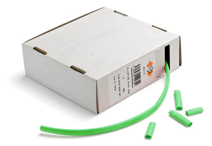 HEAT SHRINK SLEEVING Flexible, 3.2mm Green, 10m length