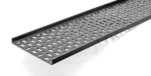 CANFORD PLASTIC CABLE TRAY 180mm, 2 metre length, black