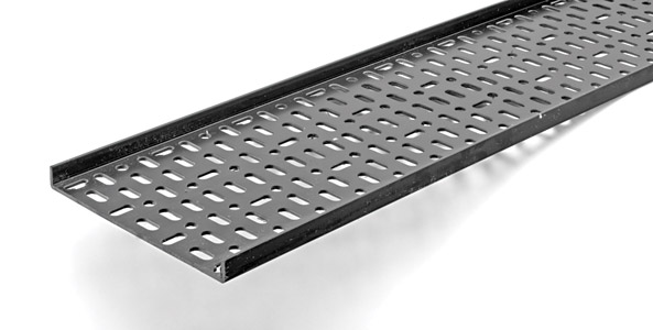 CANFORD PLASTIC CABLE TRAY 180mm, 2 metre length, black