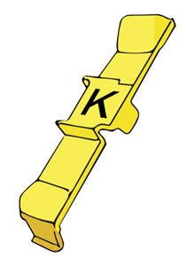 RETROFIT CABLE MARKERS PC36.K, black on yellow (strip of 32)