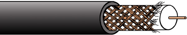 RG59B/U CABLE, Black