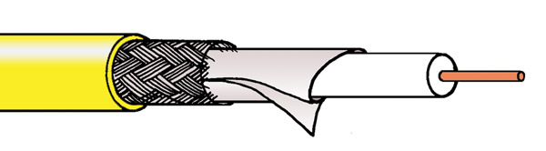 CANARE L-4CFB CABLE Yellow (reel of 200m)